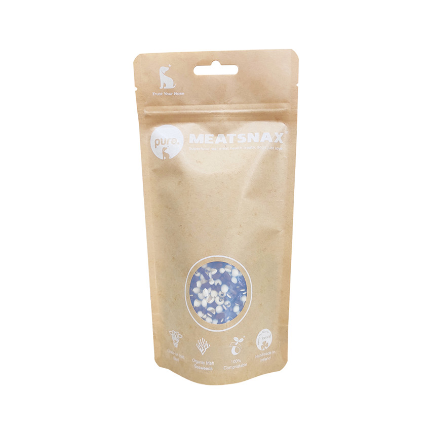 Poldes de comida para mascotas a prueba de humedad de la cremallera bolsas de cremallera compostables bolsas de arena para gato