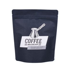Embalaje flexible Varnishing Compostable Foil Stand Up Pouch Tamaños Cómo imprimir en bolsas de café