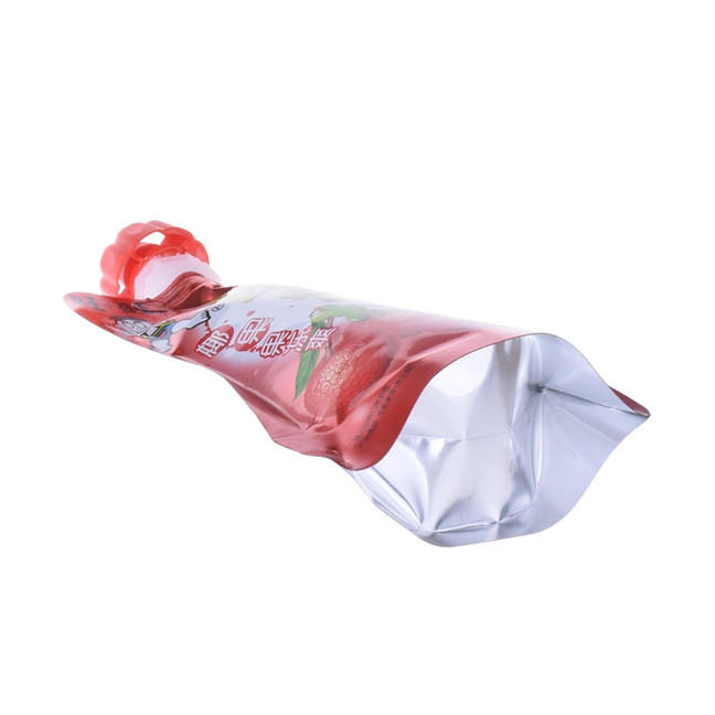 Bolsa de jugo de plástico de manteca de plástico de pie reutilizada personalizada