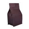 Diseño personalizado Estampado caliente Papel marrón Bolso con tirolina con muesca de lágrimas