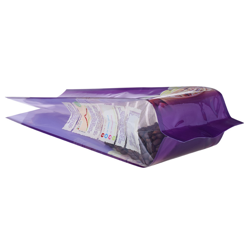 Bolsas de papel de plástico con cierre de cremallera con cremallera de plástico sin bolsas mínimas compostables con manijas al por mayor de bocadillo