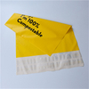 Compostable sin plástico ecológico de bolsas postales envases de correo con colgajo
