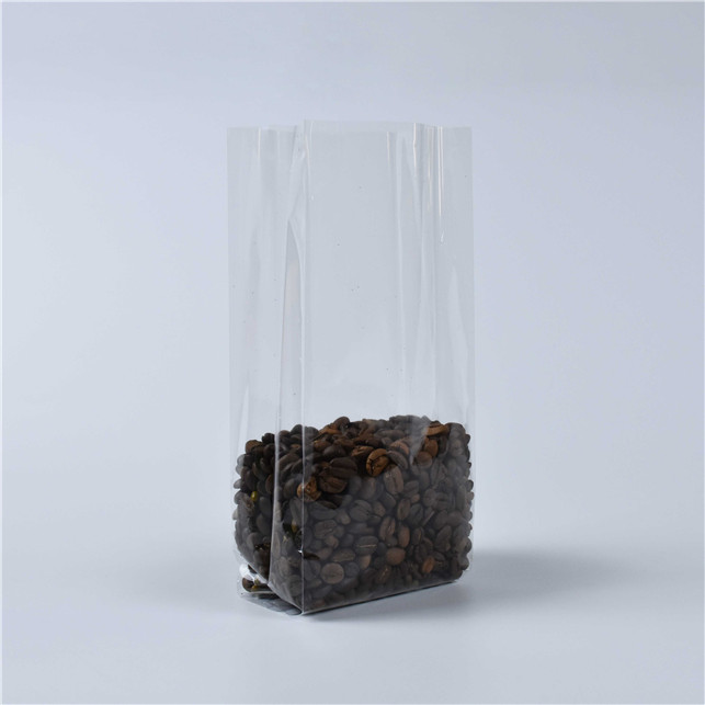 Bolsas transparentes de empaquetado interno compostable con refugio