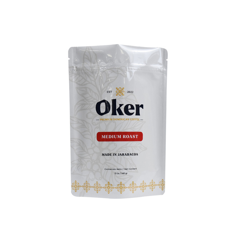 Logotipo personalizado reciclado biodegradable stand up bolsas aduanas bolsas de café al por mayor