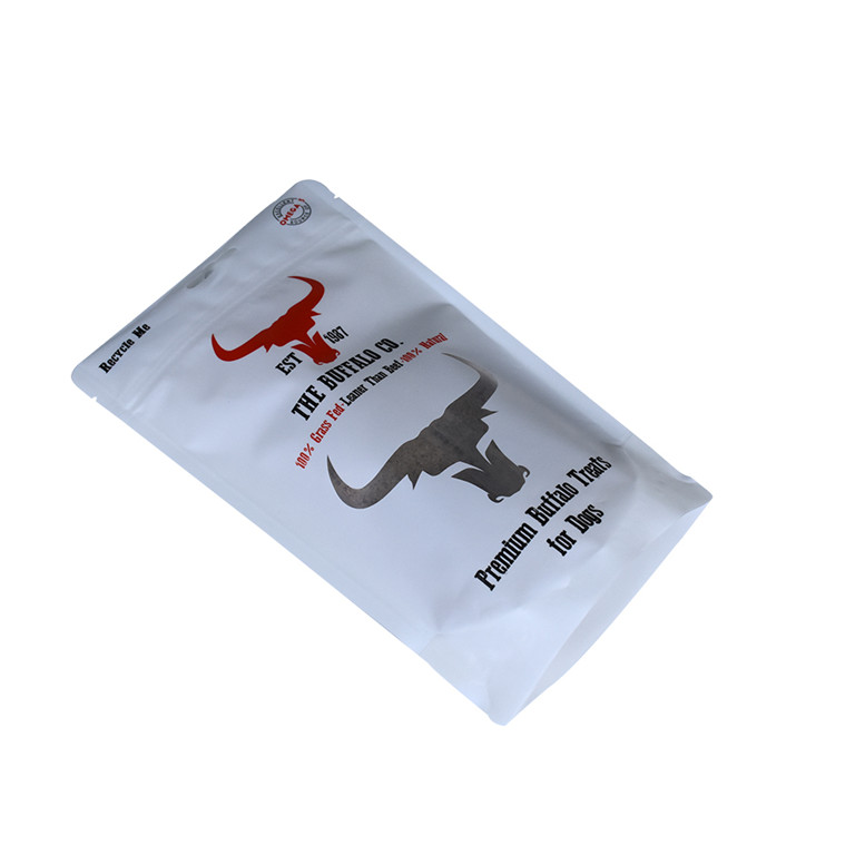 Embalaje flexible de lágrima Notch Recycle Cat Dog Food Pouching Pouches Bolsa de plástico de comida para mascot