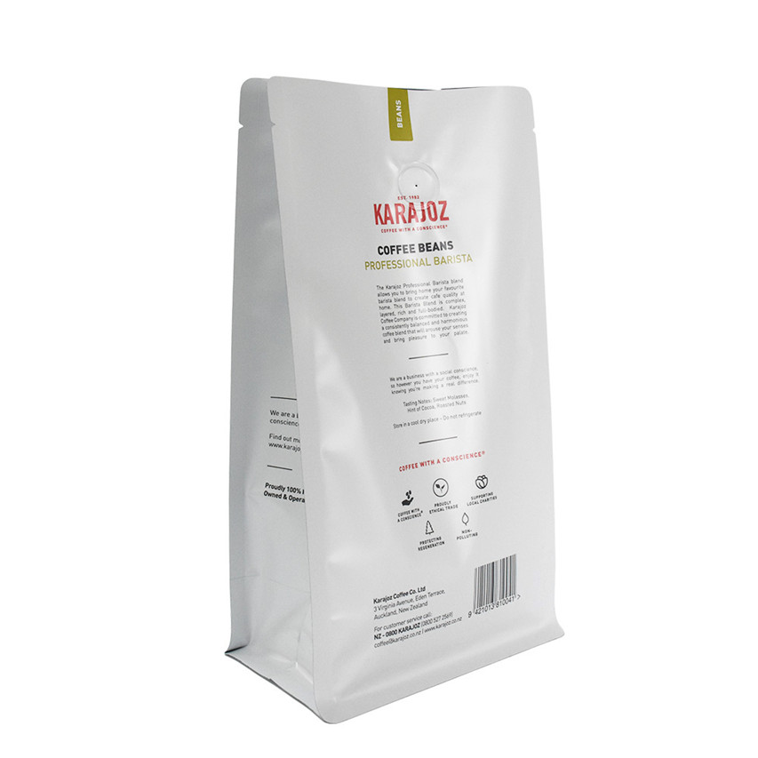 Embalaje flexible Bolsas de celofán de plástico Seller logotipo compostable Cómo imprimir en bolsas de café