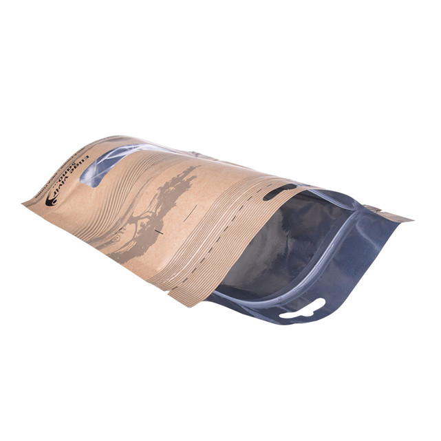 Bolsas de poli de wicketed bolsas de papel con ventana al por mayor envasado de proteínas de suero bolsas de caramelo sellables
