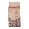 Logotipo personalizado Ziplock Flat Bottom Kraft Paper Bag Bag al por mayor