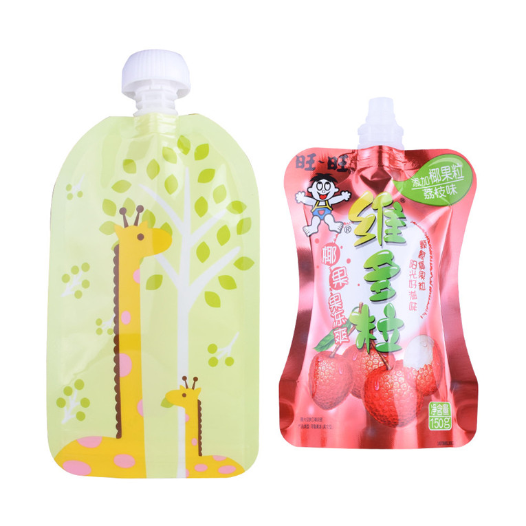 Exquisito proveedor de porcelana reciclable Stand Up Juice de plástico Pouch