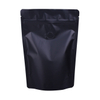 Exquisito sellado de calor personalizado reciclaje de reciclaje de humedad Kraft Black Kraft Puntas de pie