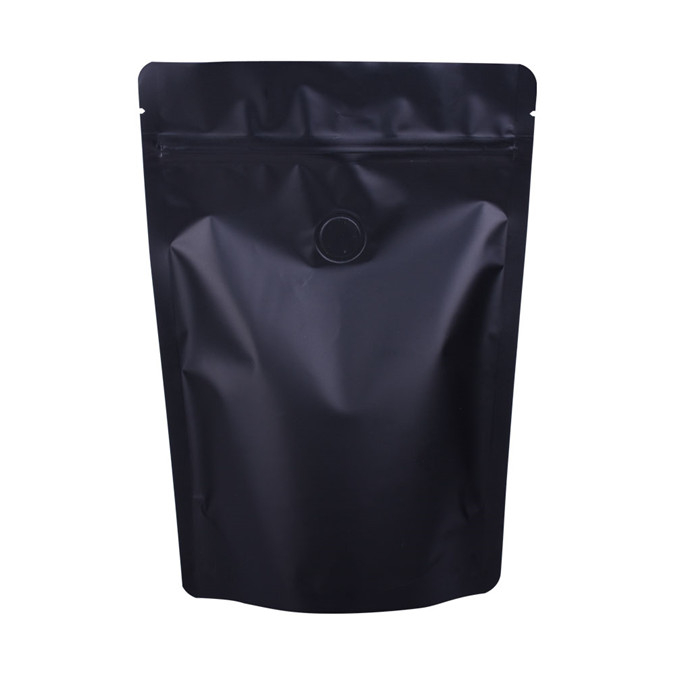 Exquisito sellado de calor personalizado reciclaje de reciclaje de humedad Kraft Black Kraft Puntas de pie