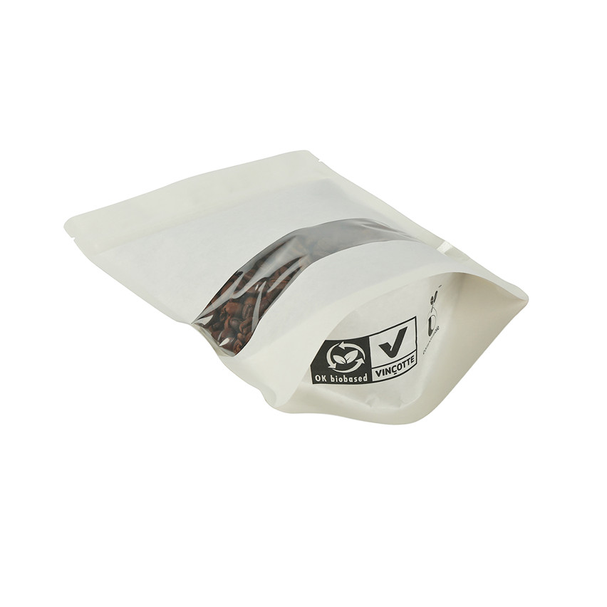 Embalaje de papel blanco de alta calidad con ventana para chips al por mayor