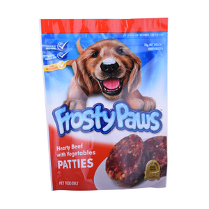 Mancha de sello de calor personalizado Gloss con bolsas de poli mate empaquetado para señalar bolsas para mascotas