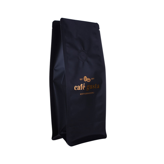 Bolsas de café de plástico personalizadas de 12oz con estampado de estampado caliente