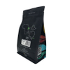 Bolsas de embalaje de café de compost biodegradables de fondo plano personalizados con válvula de desgasificación