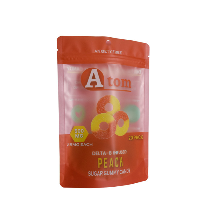 Impresión mate de alimentos Grado de alimentos Plastic stand up Packaging de bolsas Zipllock