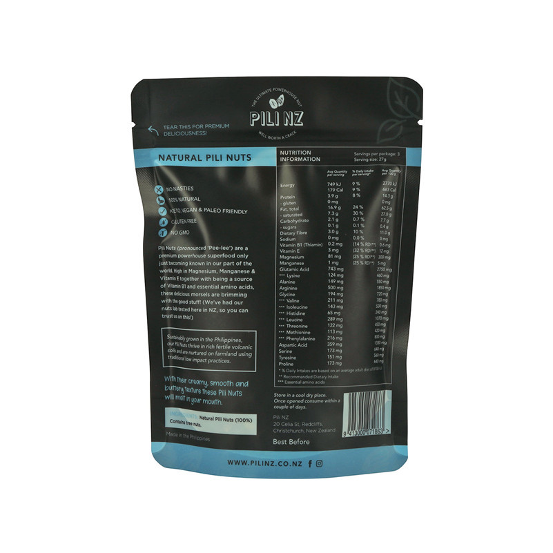 Bolsa de cremallera en relieve renovable para comida