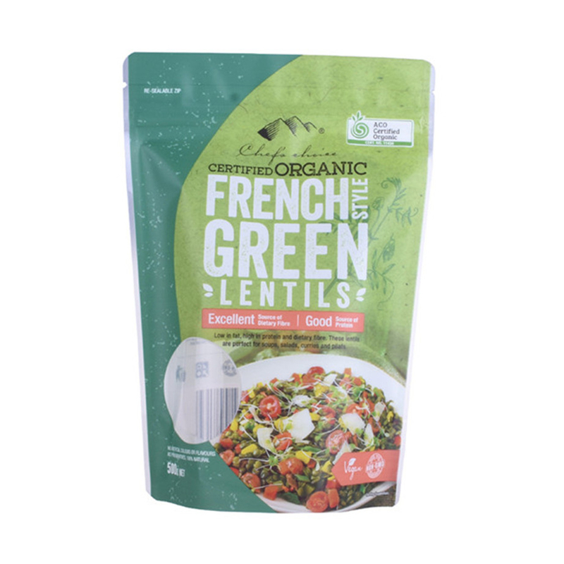 Biodegradable compostable acabado de brillo completo Empacanada de alimentos Pouch