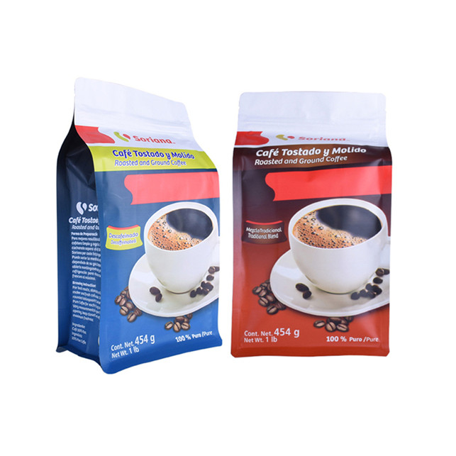Paquete sostenible para envoltura de café orgánico reciclable en bolsa de café de 16 oz