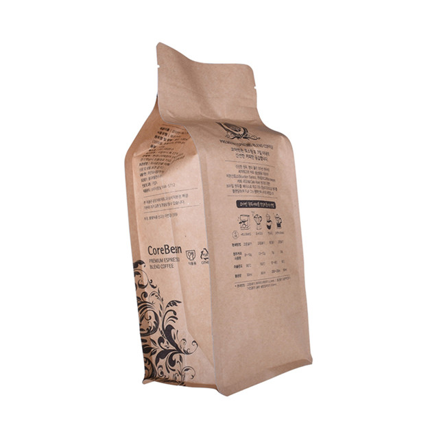 Bolsa laminada Embalaje kraft orgánico para tostar granos de café