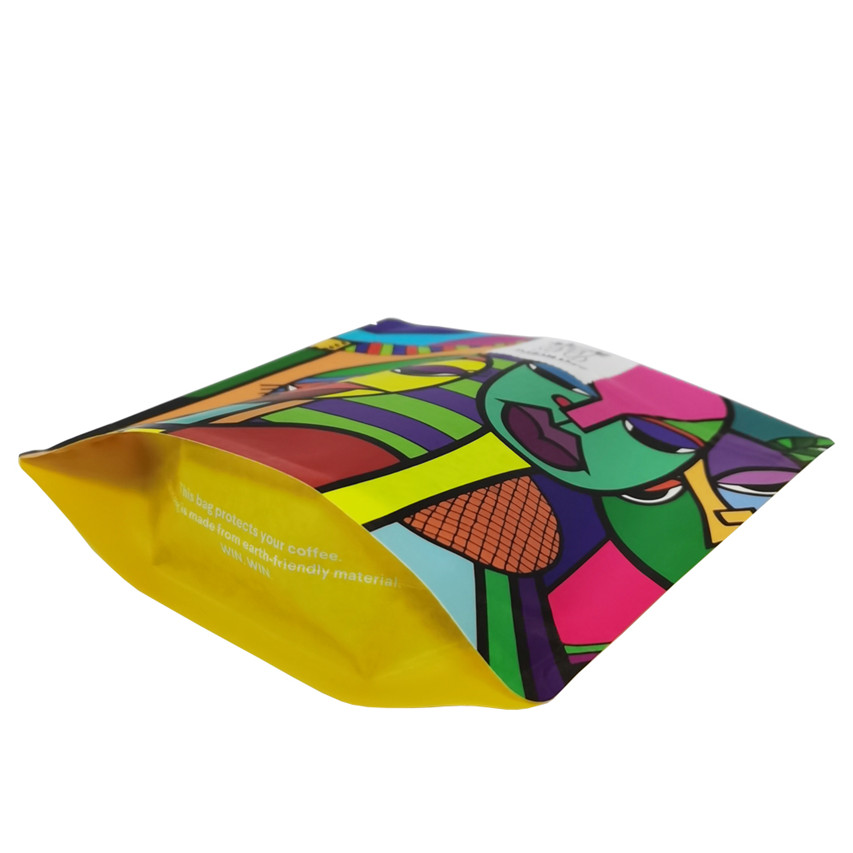 Biodegradable de aluminio de excelente calidad Biodegradable Sachet Stand Up Pouch con bolsas de café de marca con cremallera