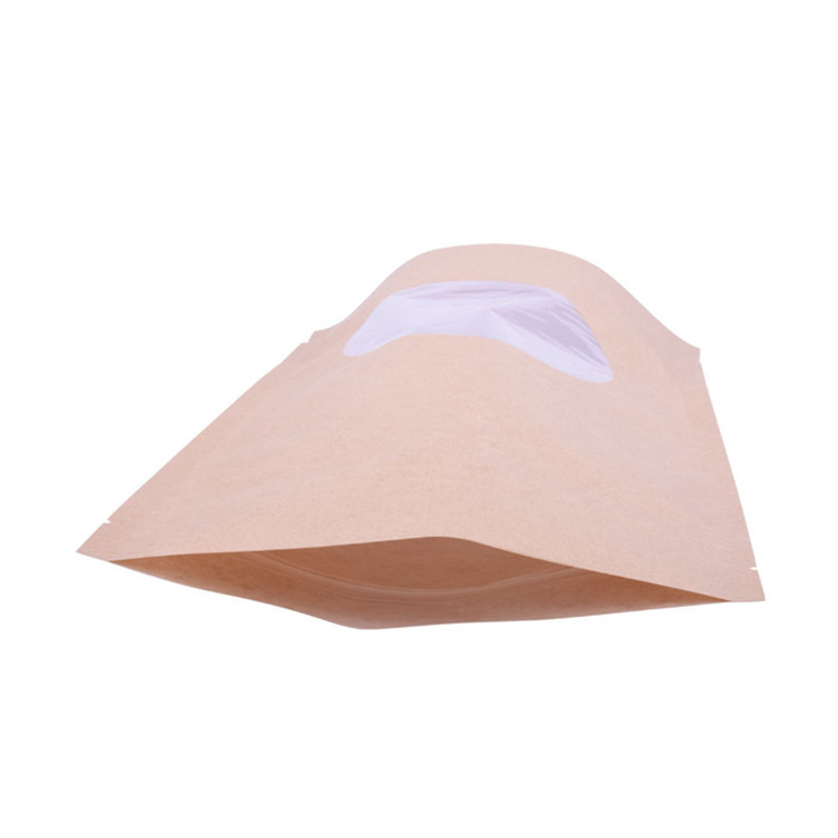 Bolsas de papel transparentes laminadas de grado alimenticio para bolsas de papel para comida para comida para comida con envasado de envases de papel de cinta