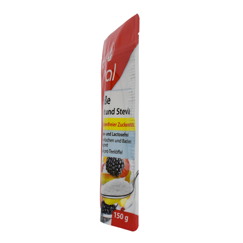 Impresión personalizado Zipllock Top Clear Zipper Bolsa Amarillo Avena de avena bolsas de proteínas bolsas