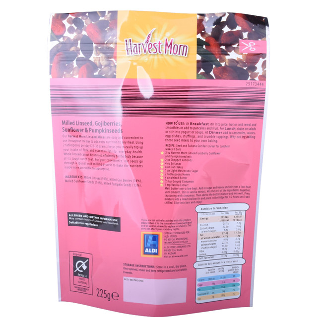 Bolsas de plástico al por mayor de plástico a prueba de humedad de la cremallera Malasia para recipientes de dulces de té de hoja suelta al por mayor