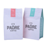 Impresión colorida bolsas de papel reciclables compostables envoltura biodegradable Mejores bolsas de café