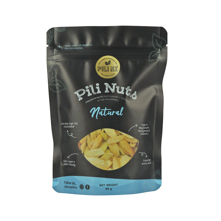 Diseño personalizado basado en el almidón de maíz Biodegradable Las bolsas de chips de frase del sello de fondo