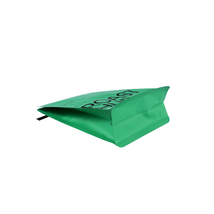 Material compostable bolsas de embalaje de café con cremallera doble colorida
