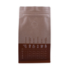 Bolsa de café LOGO LOGO Kraft de alta calidad Laminado LOGO con válvula en bolsas de fondo cuadrados