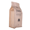 Borwn de buena calidad Bloque Kraft Bottom Biodegradable Tea Packaging Bags con logotipo impreso