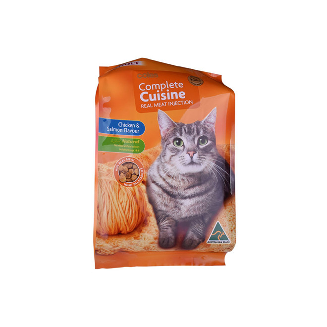 Embalaje flexible de alimentos personalizados Cat de grado OEM Embalaje