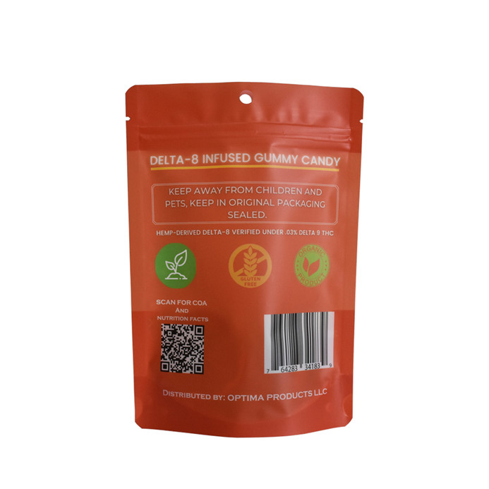 Impresión mate de alimentos Grado de alimentos Plastic stand up Packaging de bolsas Zipllock