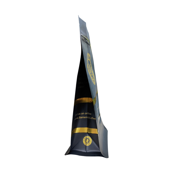 Impresión personalizada Bloque popular Packaging de bolsas de aluminio de fondo para grano de café