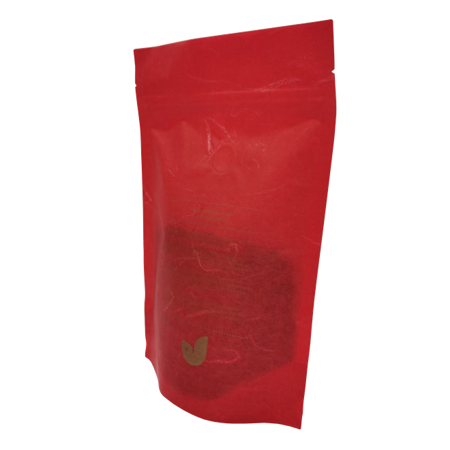 Material laminado resellable Bolsa de stand de papel de arroz con Zipllock