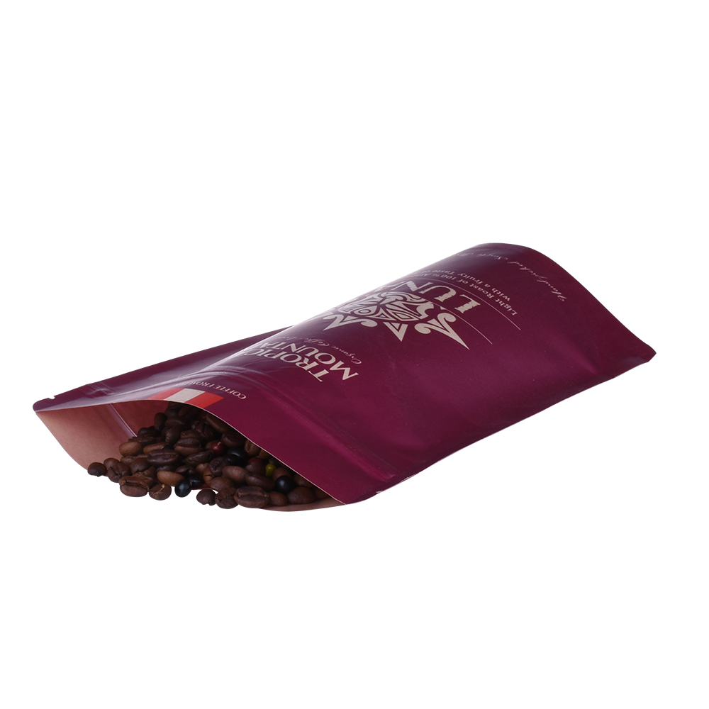 100% Biodegradable Desechable Packaging Coffee Coffee Bolsas de café Kraft Kraft Bolsss