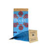 Venta al por mayor de bolsas de café ventiladas Kraft de papel personalizado azul comercial de 5 libras