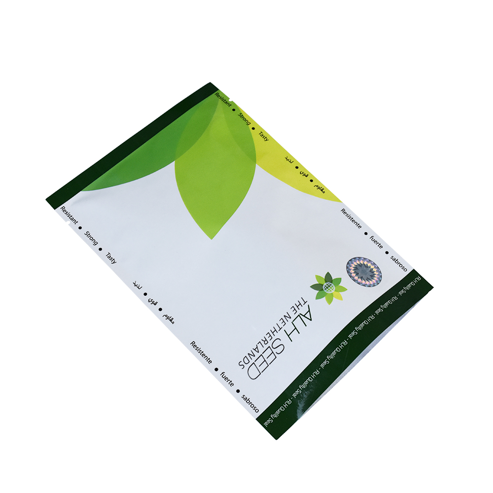 Diseño personalizado Mylar Vegetable Seeds Bolsa de embalaje con cierre de cremallera