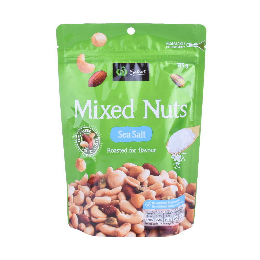 bolso compostable de nueces