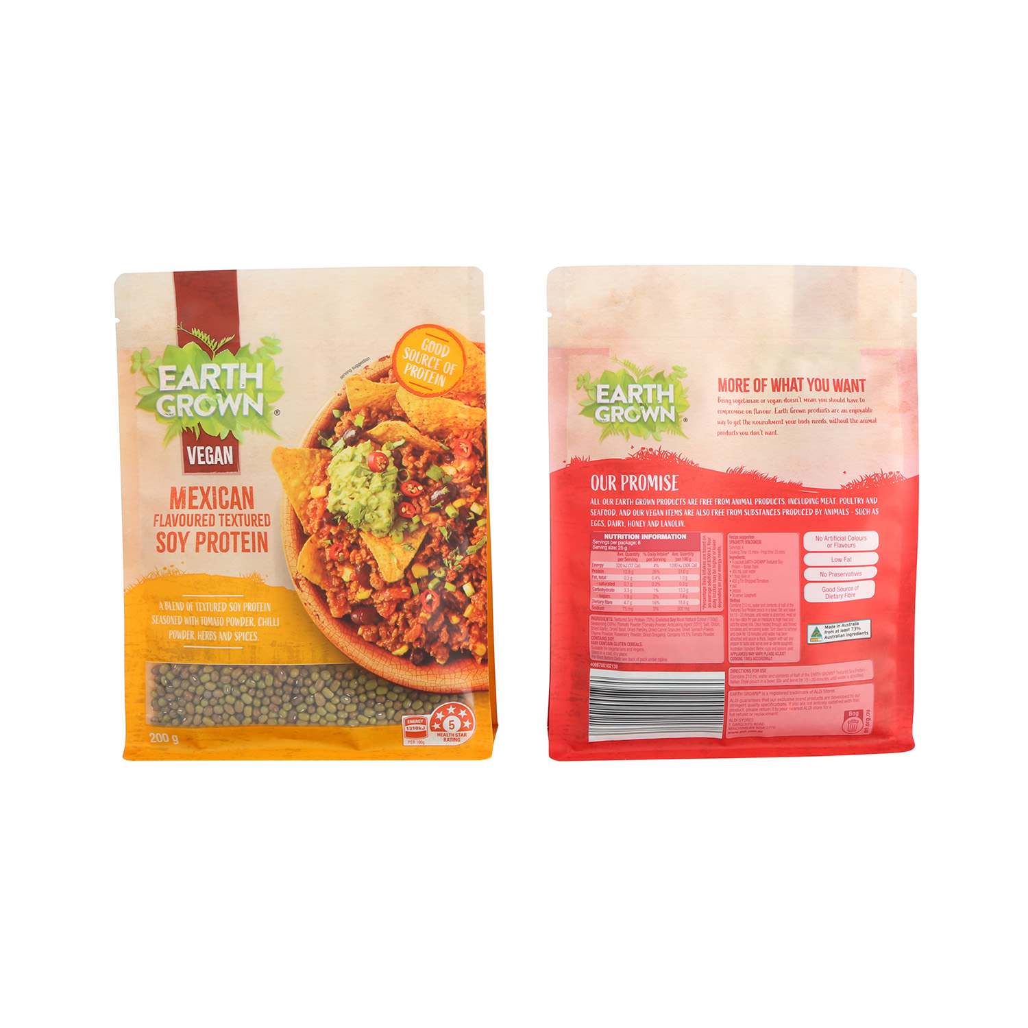 Impresión personalizada 5 kg de fondo plano Alimentación para loros Envasado Bolsa de comida para mascotas Reciclaje en Australia